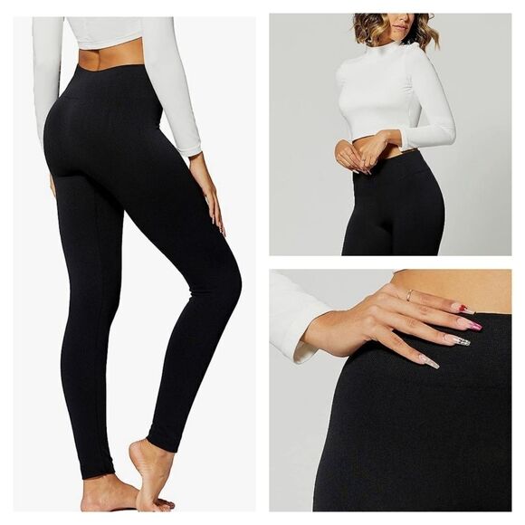 New Mix Premium Fleece Lined Leggings - Picture 1 of 11